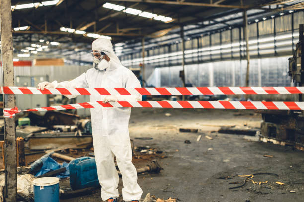 Professional Drug Lab Cleanup technician working in Center, NE